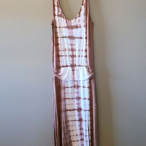 Venus Brown/White Tie Die Maxi
